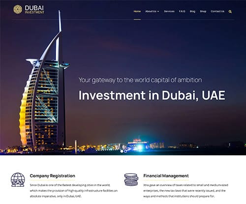 Dubai Investment website